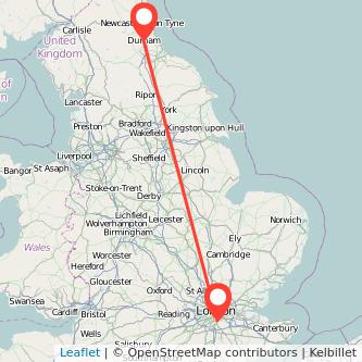 Croydon Durham train map