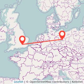 Feltham Berlin train map