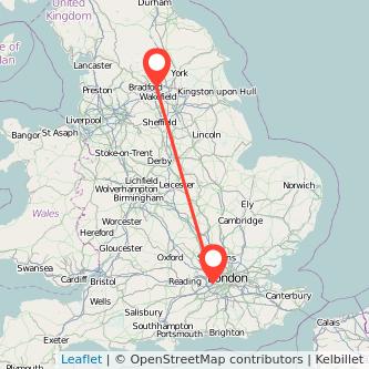 Feltham Leeds train map