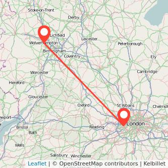 Hounslow Wolverhampton train map