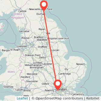 Hounslow Sunderland train map