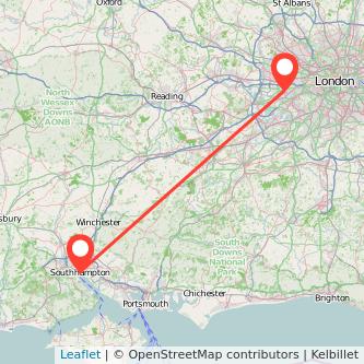 Hounslow Southampton train map