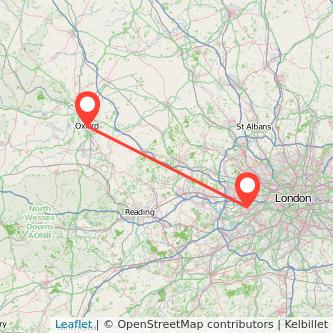 Hounslow Oxford bus map