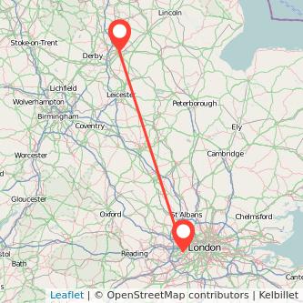 Hounslow Nottingham train map