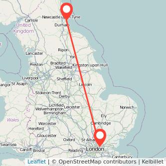 Ilford Sunderland train map