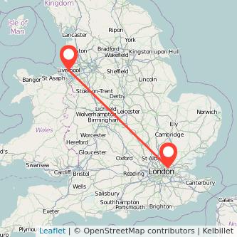 Ilford Liverpool train map