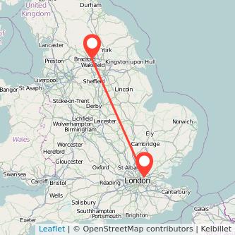 Ilford Leeds train map