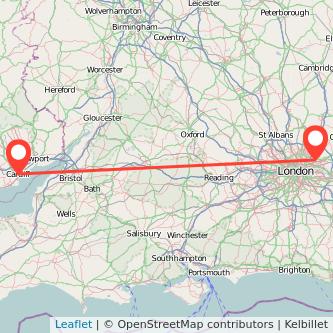 Ilford Cardiff bus map