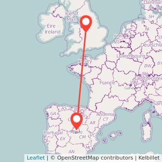 Rowley Regis Madrid train map