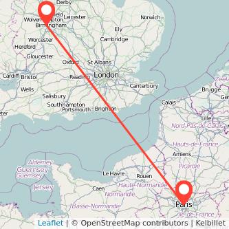 Rowley Regis Paris bus map