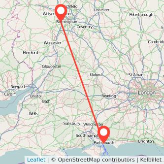 Rowley Regis Portsmouth bus map