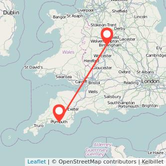 Rowley Regis Plymouth train map