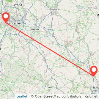 Rowley Regis Luton bus map