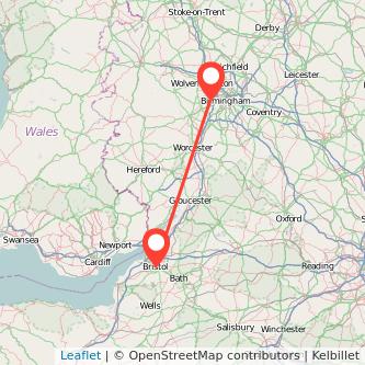 Rowley Regis Bristol bus map