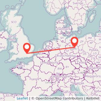 Twickenham Berlin train map