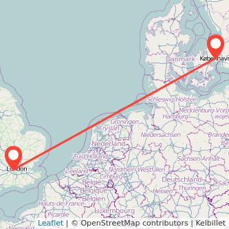 Twickenham Copenhagen train map