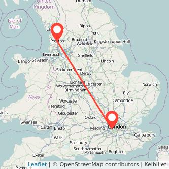 Twickenham Preston train map