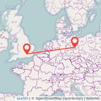 Weybridge Berlin train map