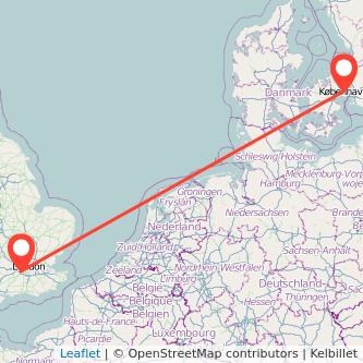 Weybridge Copenhagen train map