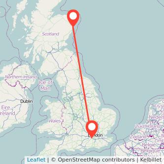 Weybridge Aberdeen train map