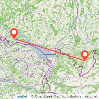Fischen Radolfzell am Bodensee Bahn Karte
