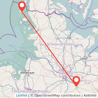 Keitum Lüneburg Bahn Karte