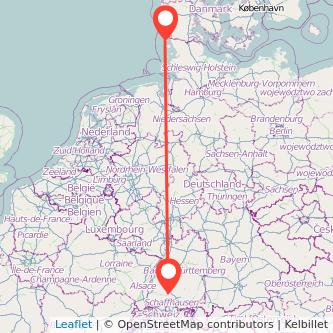 Keitum Donaueschingen Bahn Karte