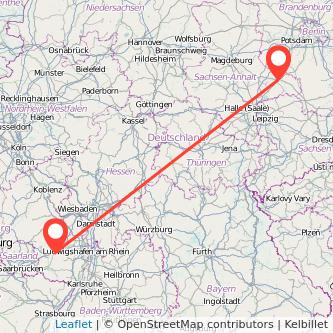 Lutherstadt Wittenberg Kaiserslautern Bahn Karte