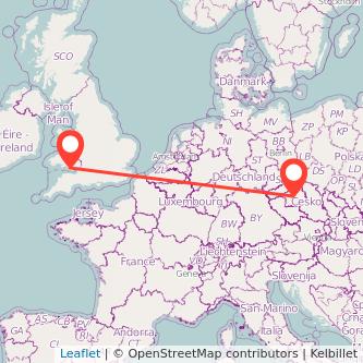 Prague Bridgend bus map