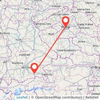 Prag Rosenheim Mitfahrgelegenheit Karte