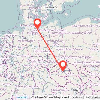 Prag Lübeck Mitfahrgelegenheit Karte
