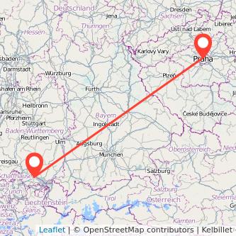 Prag Konstanz Mitfahrgelegenheit Karte
