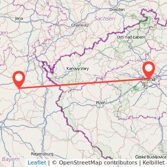 Prag Bayreuth Mitfahrgelegenheit Karte
