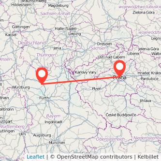 Prag Bamberg Mitfahrgelegenheit Karte