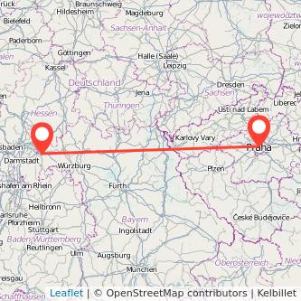 Prag Aschaffenburg Mitfahrgelegenheit Karte