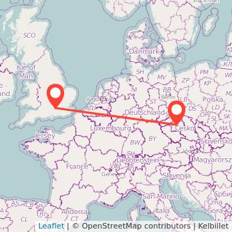 Prague Wokingham train map