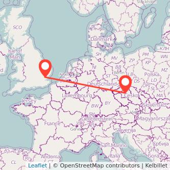 Prague Witham bus map