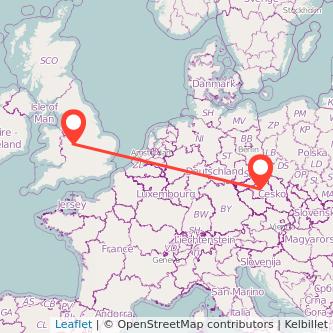 Prague West Bromwich train map