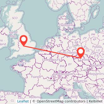 Prague Stratford-upon-Avon train map