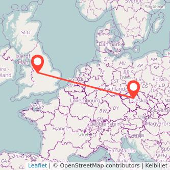 Prague Stafford train map