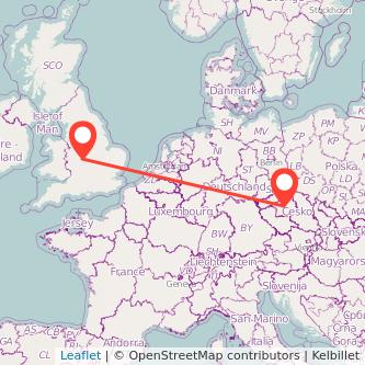 Prague Solihull train map