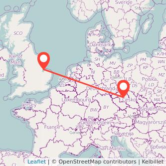 Prague Skegness train map