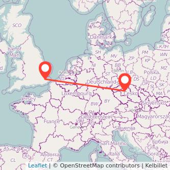 Prague Sittingbourne train map