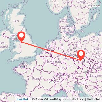 Prague Runcorn train map