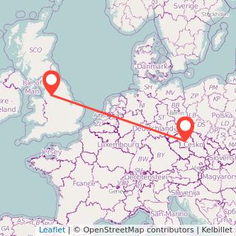 Prague Rochdale train map