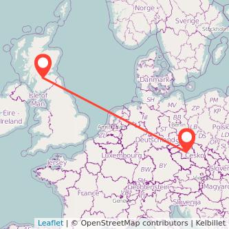 Prague Motherwell train map