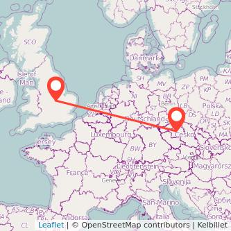 Prague Market Harborough train map