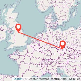 Prague Leeds bus map