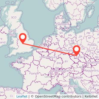 Prague Leamington train map