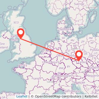 Prague Lancaster train map